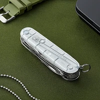 Victorinox Huntsman 91mm 15 Function Swiss Army Pocket Knife- Silver Tech- 1.3713.T7-033-X1