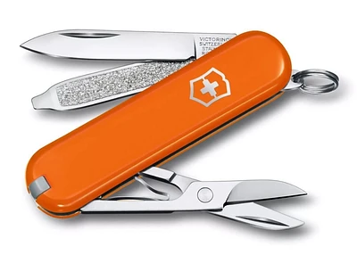 Victorinox Swiss Army Classic SD 58 mm 7 Function Pocket Knife- Mango Tango Orange