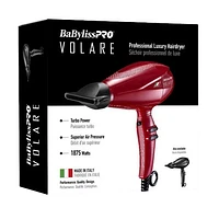 BaBylissPRO Volare Nano-Titanium Ionic Hairdryer, Red, BABFRV1C