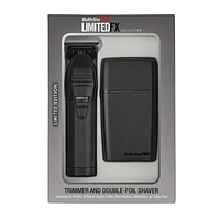BaBylissPRO LimitedFX Matte Black Trimmer and Double-Foil Shaver + FREE Charging base