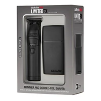 BaBylissPRO LimitedFX Matte Black Trimmer and Double-Foil Shaver + FREE Charging base