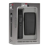 BaBylissPRO LimitedFX Matte Black Trimmer and Double-Foil Shaver + FREE Charging base