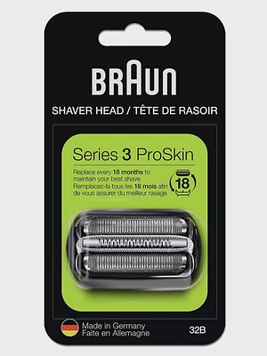 Braun Series 3: 32B Foil & Cutter Replacement Head Cassette For Electric Razor/Shaver 1 pack