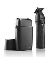 BaBylissPRO LimitedFX Matte Black Trimmer and Double-Foil Shaver + FREE Charging base