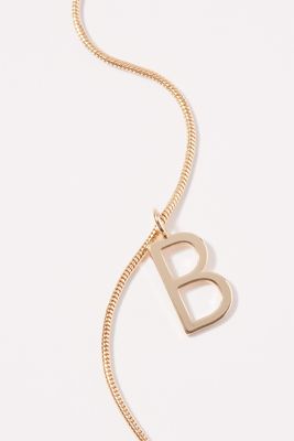 Cameron Initial Snake Chain Necklace