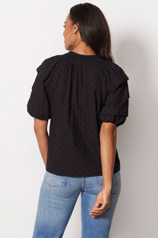 Paris Embroidered Top