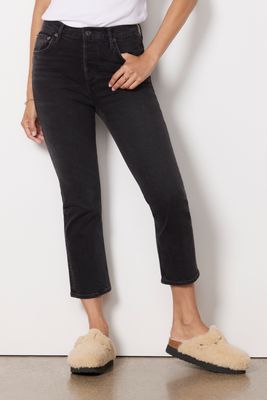 Riley High Rise Straight Crop Jean