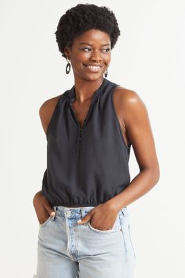 Washed Button Down Tank