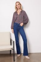 Kyra Paisley Smocked Blouse