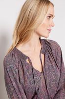 Kyra Paisley Smocked Blouse