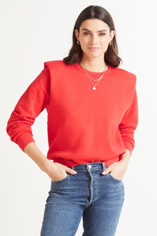 Shoulder Pad Sweatshirt