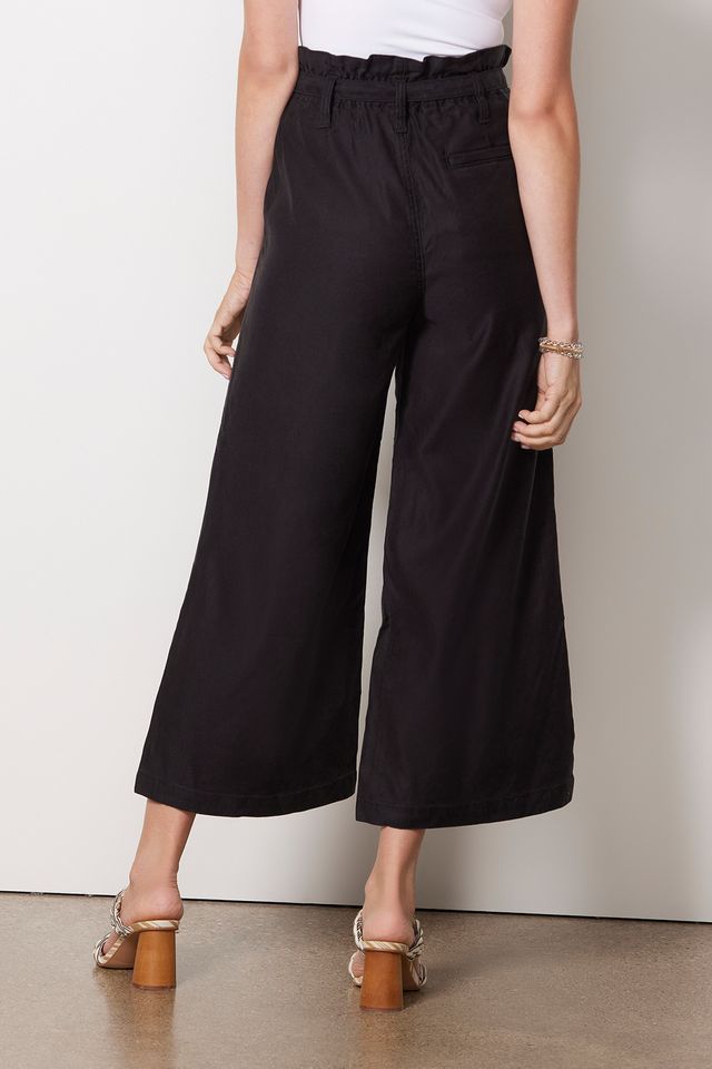 HUDSON Cropped Wide Leg Trouser Paperbag Waist