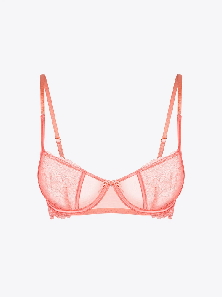 Rose Balconette Bra