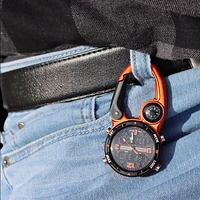 Ana Digi Miniclip - Orange Case with Black/Orange Dial and Reverse LCD