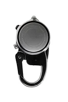 Miniclip Microlight - Chrome Silver Case Black Dial