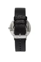 Slim Vintage - Silver Case/Black Dial - Black Leather