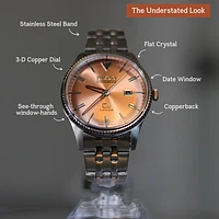 Dakota Copper - SS Case, Copper Dial and Back, SS Band