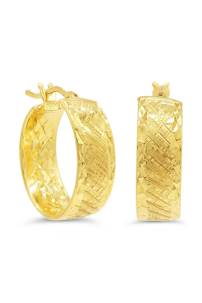 10K Yellow Gold Hoop Earrings