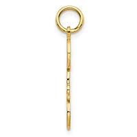 10K Yellow Gold "DAD" Charm - 25mm x 7mm