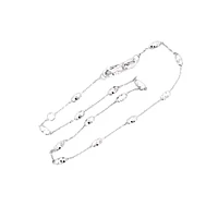 10K White Gold Anklet