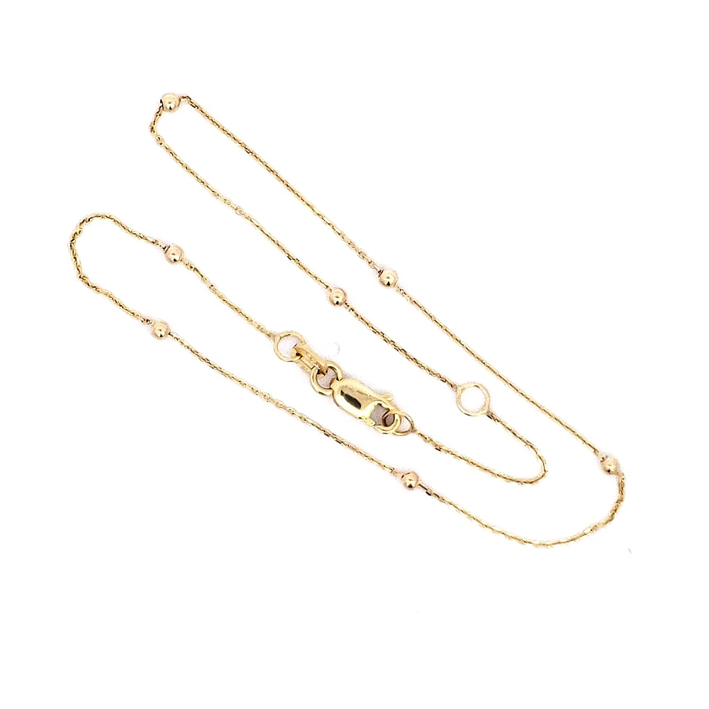 10K Yellow Gold Anklet