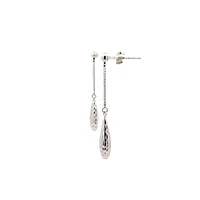 10K White Gold 35mm Earrings