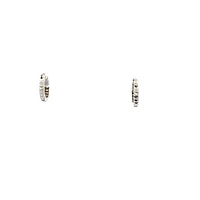 10K White Gold Huggie Earring