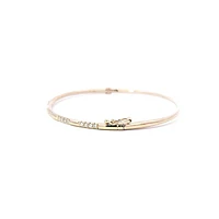 14K Yellow Gold Diamond Bangle