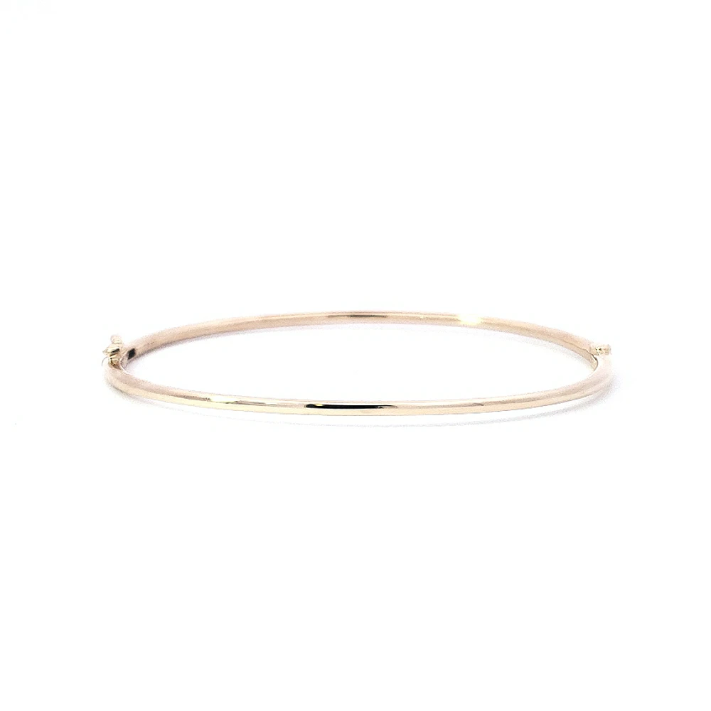 14K Yellow Gold Diamond Bangle