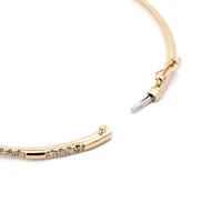 14K Yellow Gold Diamond Bangle