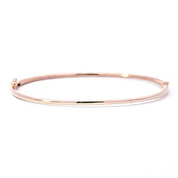14K Rose Gold Diamond Bangle