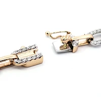 14K Yellow and White Gold Diamond Bracelet