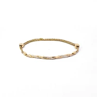 14K Yellow Gold Diamond Bracelet