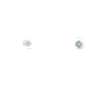 14K White Gold Ball Stud Earrings 5mm