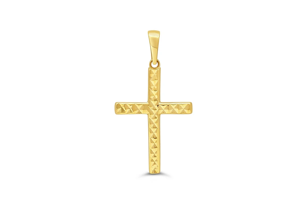 10K Yellow Gold Cross Charm