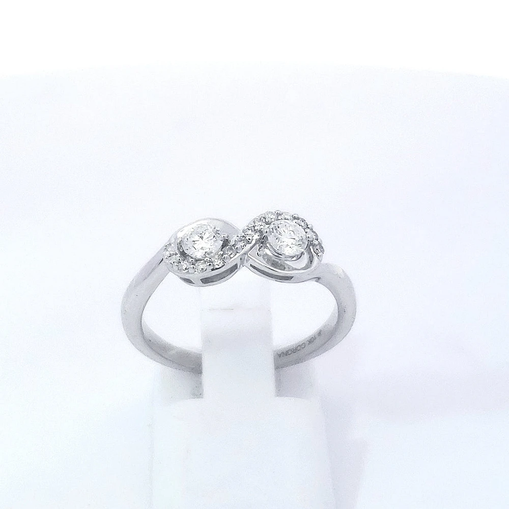 10K White Gold 0.40 cttw Diamond Ring