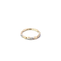 10K Yellow Gold 0.05 cttw Diamond Band