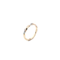 10K Yellow Gold 0.05 cttw Diamond Band
