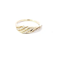 10K Yellow Gold 0.17 cttw Diamond Band