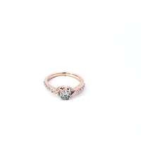 10K White and Rose Gold 0.19 cttw Diamond Ring