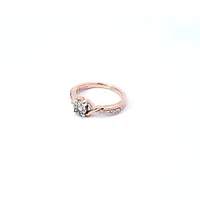 10K White and Rose Gold 0.19 cttw Diamond Ring