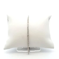 10K White Gold 0.66 cttw Diamond Tennis Bracelet