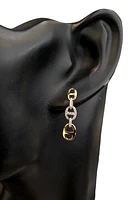 14K Yellow Gold 0.21 cttw Diamond Dangle Earring