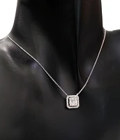 14K White Gold cttw Diamond Pendant