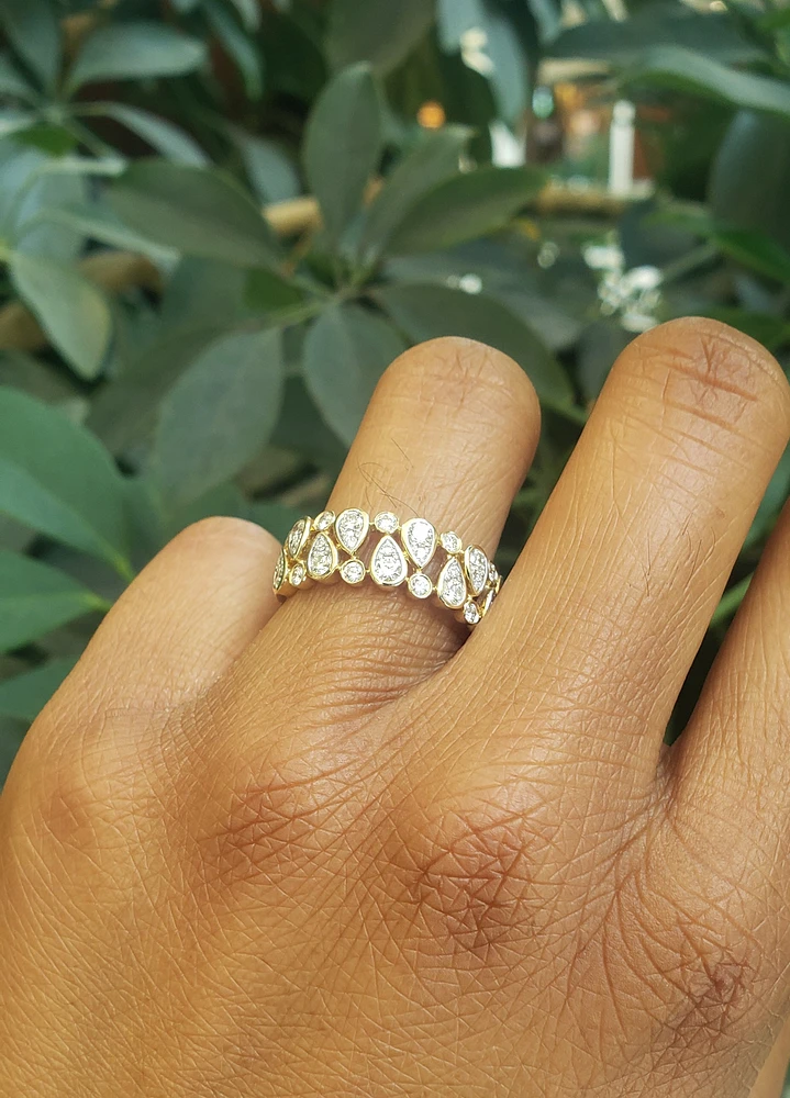 14K Yellow Gold cttw Diamond Ring