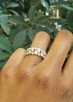 14K Yellow Gold cttw Diamond Ring