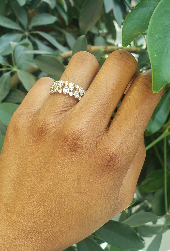 14K Yellow Gold cttw Diamond Ring