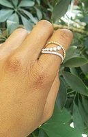 14K Yellow and White Gold cttw Diamond Ring