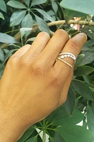 14K Yellow and White Gold cttw Diamond Ring