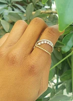 14K Yellow and White Gold cttw Diamond Ring